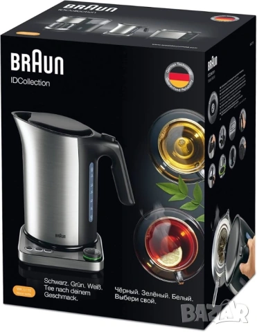 Braun WK 5115 BK Кана – IDCollection Кана за чай със система за бързо кипване и функция за поддържан