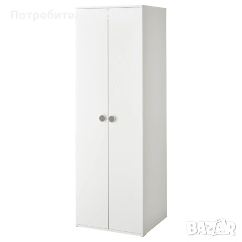 Гардероб IKEA GODISHUS – бял, компактен и практичен, снимка 2 - Гардероби - 54181571