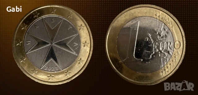 Рядка монета от 1€ - Малта