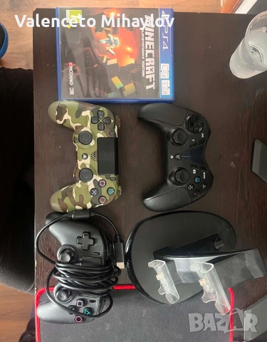PS4 s 600 GB + 3 joystika +Minecraft, снимка 3 - Игри за PlayStation - 54807694