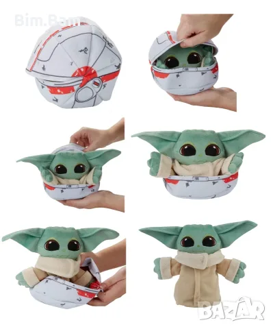 Плюшена играчка Бебе Йода /Mandalorian Star Wars / Междузвездни войни / Disney - 3 in 1