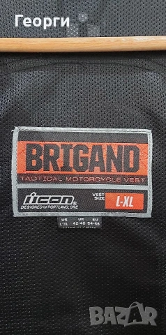 Мото елек ICON Brigand XL/XXl , снимка 5 - Аксесоари и консумативи - 55155437