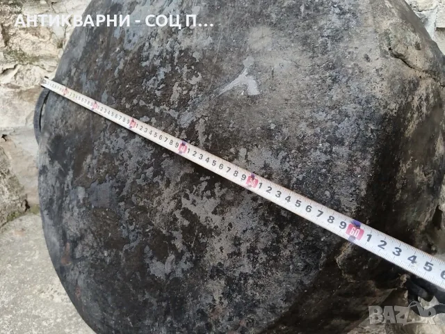 Стара Кована Голяма Медна Тава За Лютеница, Сладко. / 30 Литра. / 8.5 кг. / НОМЕР 1648., снимка 13 - Антикварни и старинни предмети - 55330891