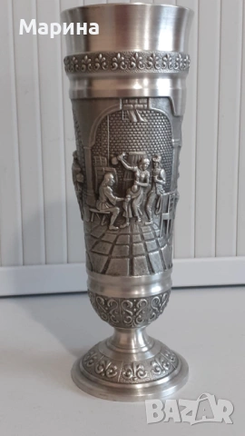 Чаши за вино от калай Antik*Vintage#127, снимка 2 - Антикварни и старинни предмети - 54402909