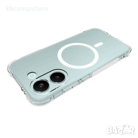 Магнитен Калъф за Xiaomi Poco X8 Pro 5G / Redmi Turbo 5 5G - TPU, Анти-drop, Удебелени ръбове, Прозр, снимка 3 - Калъфи, кейсове - 54131508