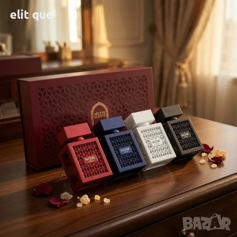 Луксозен комплект арабски парфюми Afleyk Scents Now 4x30 мл EDP – Унисекс аромати за него и нея в по, снимка 5 - Унисекс парфюми - 55338358