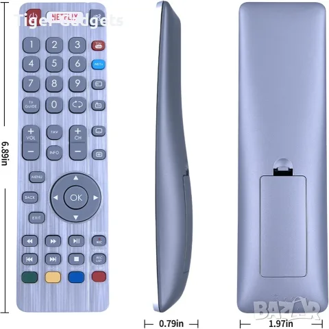 Дистанционно управление за Sharp Aquos Smart TV SHW/RMC/0116, SHW/RMC/0117, снимка 3 - Дистанционни - 55666078
