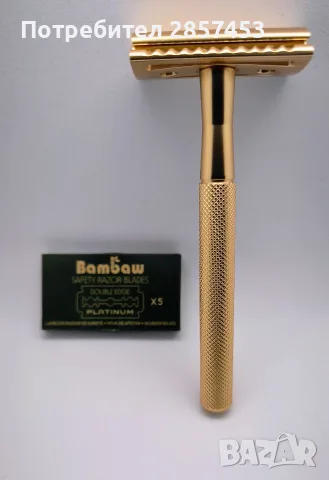 Bambaw дамска safety razor самобръсначка – rose gold, 5 ножчета, снимка 4 - Тримери - 55333022