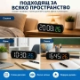 Дигитален настолен часовник с температура аларма дата постоянно светещ на ток USB големи цифри, снимка 3