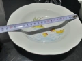 Стар български порцелан детски мотиви супник и чиния , снимка 3