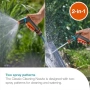 Нов Градински накрайник Gardena 2 режима с Water Stop за поливане градина двор маркуч, снимка 2
