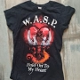 w.a.s.p. hold on to my heart tshirt lady Дамска тениска на WASP, снимка 2