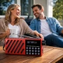 Радио със соларно зареждане JOC-6138REC-S с Bluetooth, мултифункционално и преносимо, снимка 1