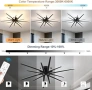 Нов Модерен LED таванен плафон 86 см 3000K-6000K с WiFi App управление Лампа осветление стая, снимка 2