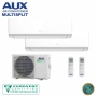 Multisplit AUX Air Conditioning–2 Indoor Units: 12,000 BTU + 18,000 BTU, снимка 1