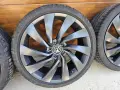 Оригинални VW джанти 20" Rosario 5x112 + гуми Pirelli 245/35 R20, снимка 3