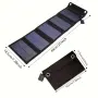 Foldable Solar Panel 35W, сгъваем соларен панел, 5 панела, USB изход, снимка 4