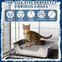 Нова Метална котешка тоалетна от неръждаема стомана нисък вход 50x35x15 см, снимка 6