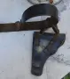 Стар  военноморски кожен колан с кобур, снимка 4