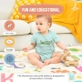 200 x 180 х 2см Сгъваема двулицева детска постелка / килимче за игра SUPERBE BEBE, снимка 7