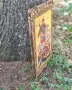 Ръчно изработена голяма дървена икона на Св. Георги Победоносец, снимка 3