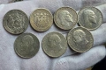 7 сребърни български левчета, снимка 2