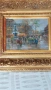 Стара авторска картина,масло Франция 19век, снимка 9