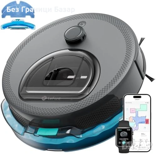 Нов Робот Прахосмукачка Lefant M330 Pro 5000Pa с WiFi Alexa за почистване дом килим, снимка 1