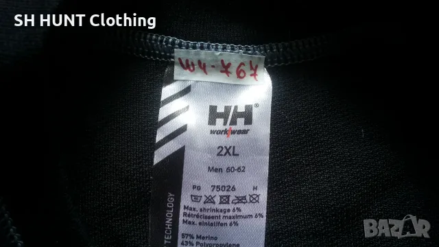 HELLY HANSEN Work Wear Thermo 57% Merino Wool размер XL работна термо блуза W4-767, снимка 14 - Блузи - 55680673