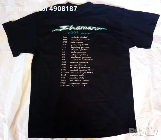 Тениска Santana. Турне 2003, снимка 2 - Тениски - 55580299