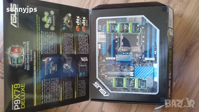 ASUS P9X79 Deluxe LGA2011 + Core i7-3930K + 32GB DDR3, снимка 3 - Дънни платки - 54371231