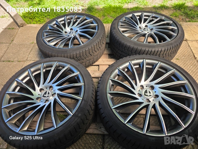 Лети джанти 20ки 5х112 Tomason + зимни гуми 255/35/20 Continental, снимка 3 - Гуми и джанти - 54504211