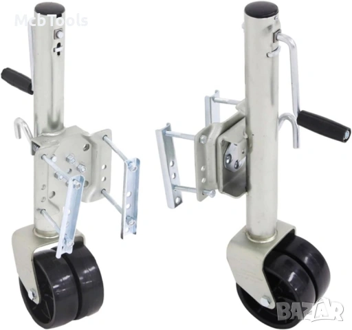 Усилено опорно колело за ремарке с двойна гума – 680 кг (1500 lbs), снимка 3 - Аксесоари и консумативи - 54103746