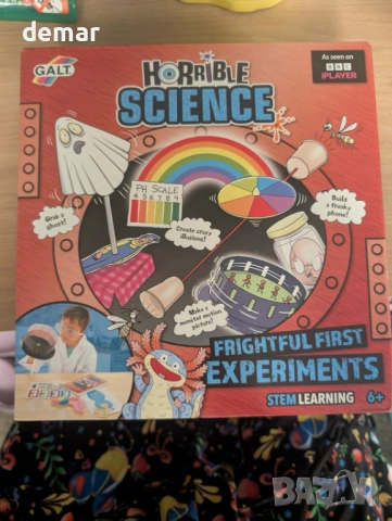 Galt Frightful First Experiments - Комплект за 18 ужасяващи научни експерименти за деца, STEM, 8+, снимка 6 - Образователни игри - 54422648