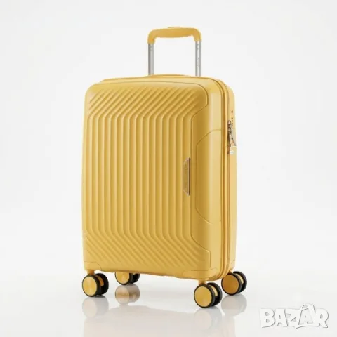 Куфар за ръчен багаж 55x40x23 PP 88001 – твърд куфар с 4 колела и TSA заключване , снимка 13 - Куфари - 55624480