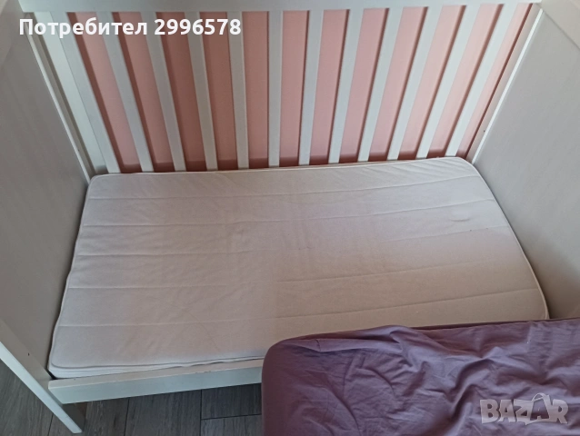 Детско креватче + матрак две нива и преграда, снимка 2 - Спални и легла - 55144565