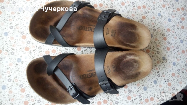 Birkenstock 39 номер, ортопедични, корк, снимка 6 - Сандали - 54970254