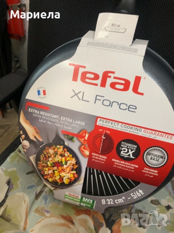 Tefal Тиган с капак 32 см., снимка 7 - Съдове за готвене - 54549538