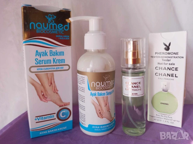 Промо комплект 993 - парфюм Chance Chanel 45 ml. и серум за крака