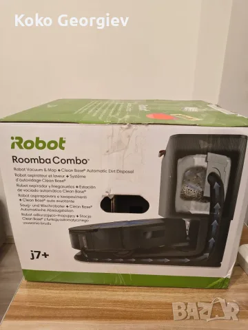 iRobot Roomba Combo j7+ – НЕИЗПОЛЗВАНА робот прахосмукачка и моп с автоматично изпразване, снимка 2 - Прахосмукачки - 55639132