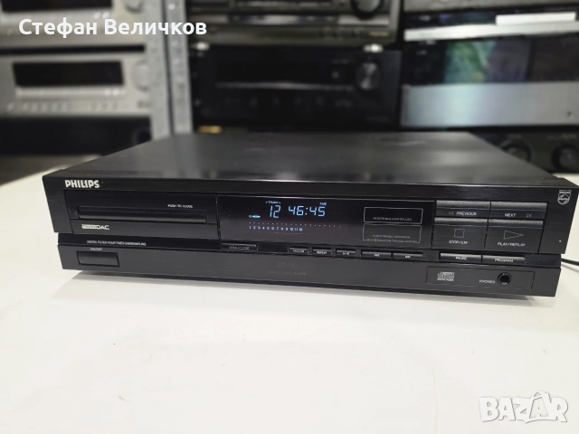 КЛАСИЧЕСКИ БИТСТРИЙМ ЗВУК! CD Плеър Philips CD 600 (Bitstream / CDM-4) 🇧🇪💿, снимка 2 - Ресийвъри, усилватели, смесителни пултове - 55021815