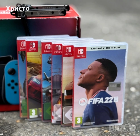 Конзола NINTENDO Switch + игри , снимка 2 - Nintendo конзоли - 54004684