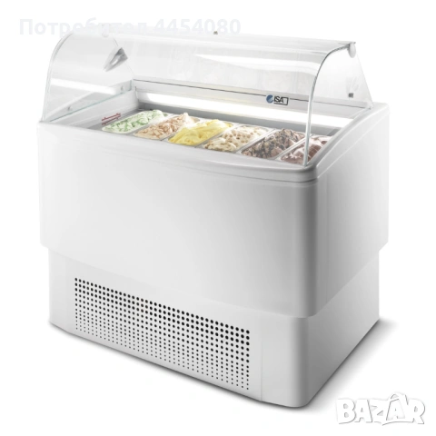 Професионална витрина за сладолед 6+6 x 5 л