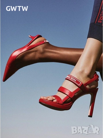 Michael Kors Demi Leather Sandal, естествена кожа, снимка 6 - Сандали - 54185496