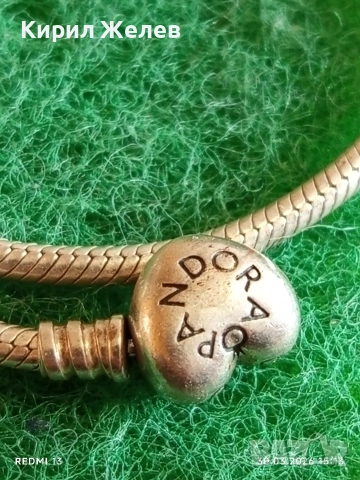 Маркова сребърна гривна от колекция Pandora Moments фешън бижу 54174, снимка 2 - Гривни - 54027439