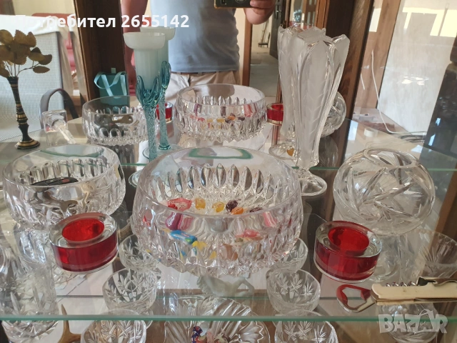 Кристални комплекти чаши вази и др., снимка 5 - Чаши - 54690914