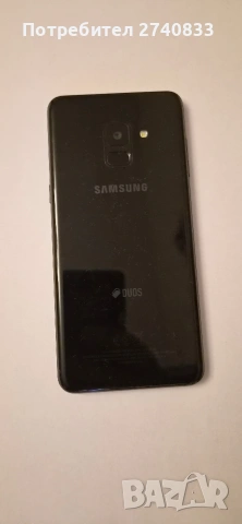 Samsung Galaxy A8 (2018) – Силвър/Черен, Отличен, IP68 , снимка 2 - Samsung - 54861312
