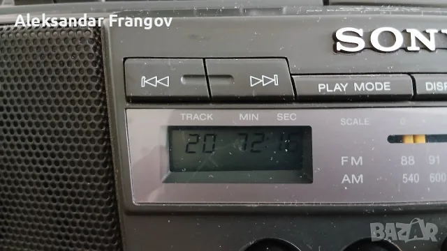 SONY CFD - V 14 CD RADIO CASSETTE - CORDER , снимка 7 - Радиокасетофони, транзистори - 55388095