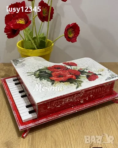 Кутия във формата на пиано🌺, снимка 3 - Романтични подаръци - 55566165