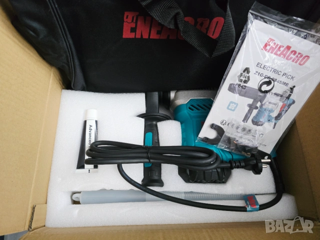 Къртач ENEACRO SDS-MAX 20 джаула, 1300W, 2 функции, антивибрационна дръжка , снимка 9 - Къртачи - 54582134